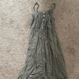 Universal Thread olive green cottagecore midi dress